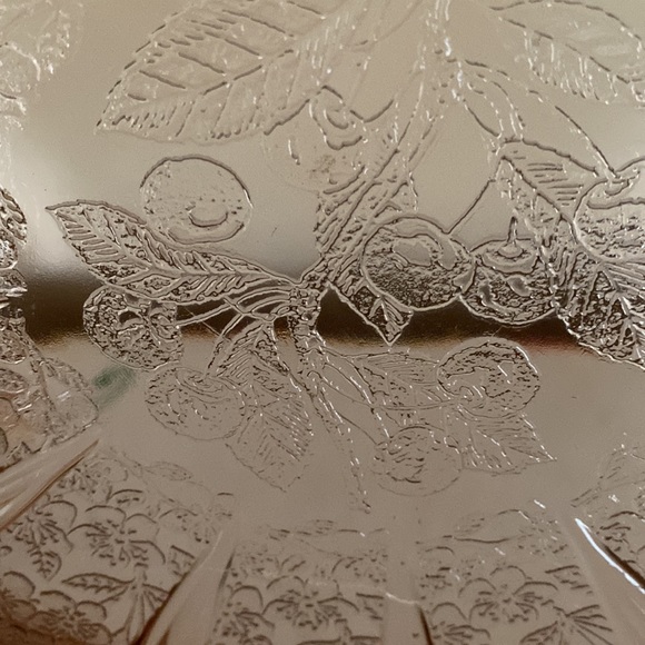 VTG Pink Depression Glass Platter - Picture 4 of 9